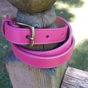 L.L. Bean Pink Leather Belt
